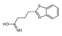 2-Benzothiazolebutyramide(6CI) Structure