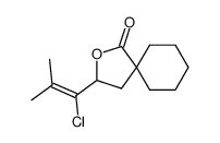 3-(1-Chloro-2-methyl-propenyl)-2-oxa-spiro[4.5]decan-1-one Structure