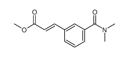 methyl (E)-3-[3-(dimethylcarbamoyl)phenyl]prop-2-enoate Structure