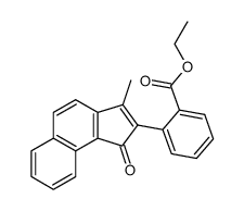 3-Methyl-2-(2-aethoxycarbonyl-phenyl)-6,7-benzo-indenon-(1)结构式