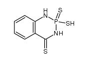 2,3-dihydro-2-mercapto-2,1,3-benzophosphadiazine-4(1H)-thione 2-sulphide Structure