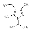 (1-ISOPROPYL-3,5-DIMETHYL-1H-PYRAZOL-4-YL)METHYLAMINE Structure