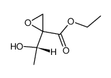 Oxiranecarboxylic acid, 2-(1-hydroxyethyl)-, ethyl ester, (R*,S*)- (9CI) structure