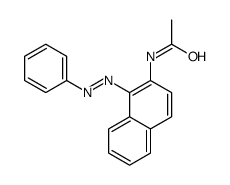 N-(1-phenyldiazenylnaphthalen-2-yl)acetamide结构式