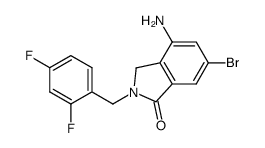 4-amino-6-bromo-2-(2,4-difluoro-benzyl)-2,3-dihydro-isoindol-1-one Structure