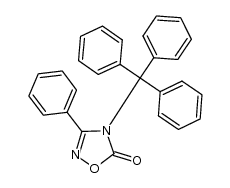 3-phenyl-4-trityl-1,2,4-oxadiazol-5-one结构式