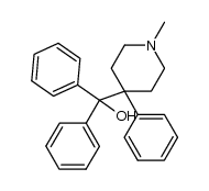 (1-Methyl-4-phenyl-[4]piperidyl)-diphenyl-methanol结构式