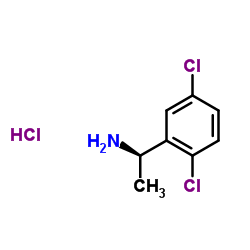 (1R)-1-(2,5-二氯苯基)乙-1-胺盐酸盐结构式