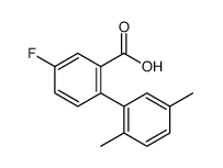 2-(2,5-dimethylphenyl)-5-fluorobenzoic acid Structure