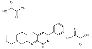 N'-(4-Methyl-6-phenyl-3-pyridazinyl)-N,N-dipropyl-1,2-ethanediami ne ethanedioate (1:2)结构式