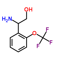 2-Amino-2-[2-(trifluoromethoxy)phenyl]ethanol结构式