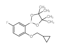 2-Cyclopropylmethoxy-5-fluorophenylboronic acid pinacol ester picture