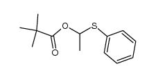 1-(phenylthio)ethyl pivalate结构式