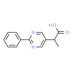 5-Pyrimidineacetic acid,-alpha--methyl-2-phenyl- (9CI) Structure