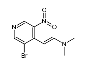 (E)-2-(3-bromo-5-nitro-4-pyridinyl)-N,N-dimethylethenamine结构式