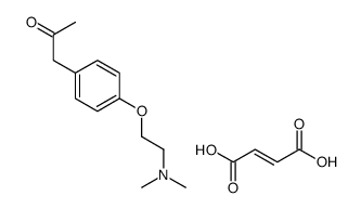 (E)-but-2-enedioic acid,1-[4-[2-(dimethylamino)ethoxy]phenyl]propan-2-one结构式