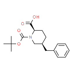 (2R,5S)-5-BENZYL-1-BOC-PIPERIDINE-2-CARBOXYLICACID结构式