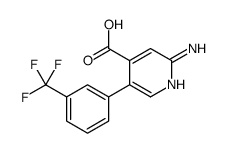 2-amino-5-[3-(trifluoromethyl)phenyl]pyridine-4-carboxylic acid Structure