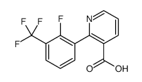 2-[2-fluoro-3-(trifluoromethyl)phenyl]pyridine-3-carboxylic acid Structure