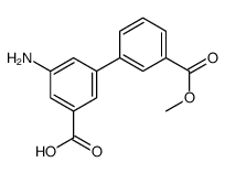 3-amino-5-(3-methoxycarbonylphenyl)benzoic acid结构式