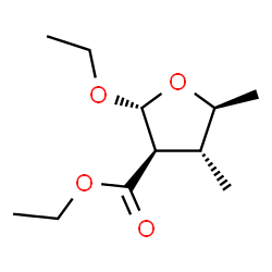 3-Furancarboxylicacid,2-ethoxytetrahydro-4,5-dimethyl-,ethylester,(2alpha,3bta,4alpha,5bta)-(9CI) Structure