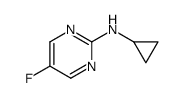 N-环丙基-5-氟-2-嘧啶胺结构式