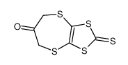 2-sulfanylidene-[1,3]dithiolo[4,5-b][1,4]dithiepin-6-one结构式