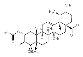 2-乙酰氧基科罗索酸结构式