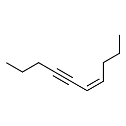 (Z)-4-Decen-6-yne structure