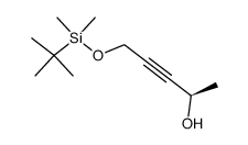 (R)-5-(tert-Butyl-dimethyl-silanyloxy)-pent-3-yn-2-ol Structure