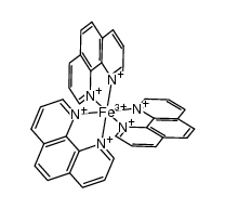 tris(1,10-phenanthroline)iron(III)(3+)结构式