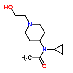 N-Cyclopropyl-N-[1-(2-hydroxyethyl)-4-piperidinyl]acetamide Structure