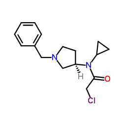 N-[(3R)-1-Benzyl-3-pyrrolidinyl]-2-chloro-N-cyclopropylacetamide Structure