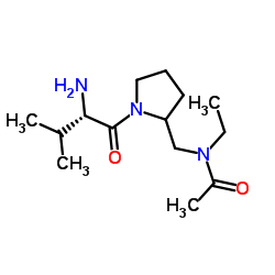 N-Ethyl-N-{[1-(L-valyl)-2-pyrrolidinyl]methyl}acetamide Structure