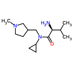 N-Cyclopropyl-N-[(1-methyl-3-pyrrolidinyl)methyl]-L-valinamide Structure