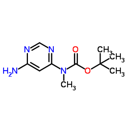 tert-butyl(6-aminopyrimidin-4-yl)(Methyl)carbamate结构式