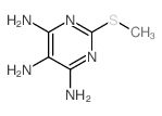 4,5,6-Pyrimidinetriamine,2-(methylthio)- Structure