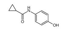 N-(4-Hydroxyphenyl)cyclopropanecarboxamide结构式