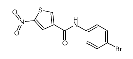 N-(4-Bromophenyl)-5-nitro-3-thiophenecarboxamide Structure