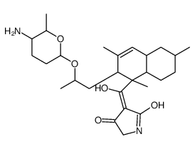 3-[[2-[2-(5-amino-6-methyloxan-2-yl)oxypropyl]-1,3,6-trimethyl-4a,5,6,7,8,8a-hexahydro-2H-naphthalen-1-yl]-hydroxymethylidene]pyrrolidine-2,4-dione Structure