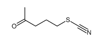 Thiocyanic acid, 4-oxopentyl ester (9CI) Structure