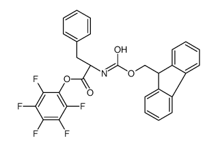 N-Fmoc-D-苯丙氨酸(全氟苯基)酯结构式