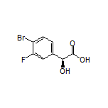 (S)-2-(4-Bromo-3-fluorophenyl)-2-hydroxyacetic Acid Structure