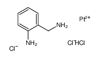 2-(aminomethyl)aniline,hydron,platinum(2+),trichloride结构式