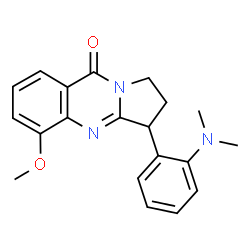 3-[2-(Dimethylamino)phenyl]-2,3-dihydro-5-methoxypyrrolo[2,1-b]quinazolin-9(1H)-one Structure