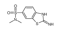 2-Amino-N,N-dimethyl-1,3-benzothiazole-6-sulfonamide结构式