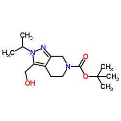 tert-Butyl 3-(hydroxymethyl)-2-isopropyl-4,5-dihydro-2H-pyrazolo[3,4-c]pyridine-6(7H)-carboxylate Structure