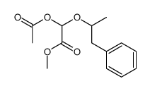 methyl 2-acetyloxy-2-(1-phenylpropan-2-yloxy)acetate Structure