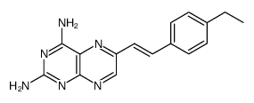 β-(2,4-diamino-6-pteridinyl)-p-ethylstyrene结构式