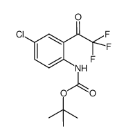 tert-butyl (4-chloro-2-(2,2,2-trifluoroacetyl)phenyl)carbamate结构式